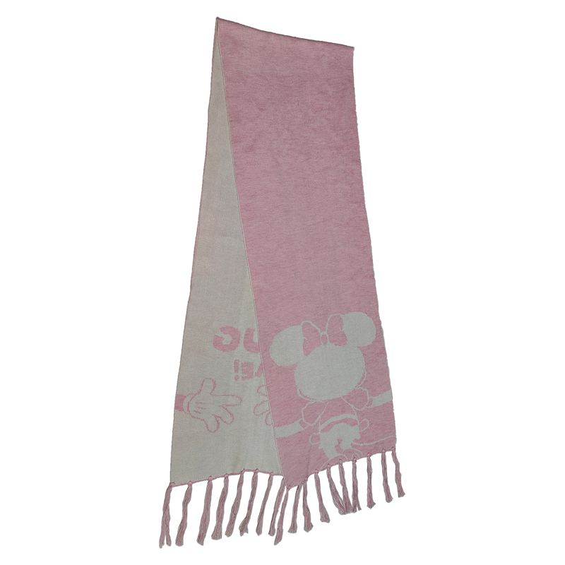 Disney Co-branded Mickey Mouse Pattern Acrylic Women Scarfs